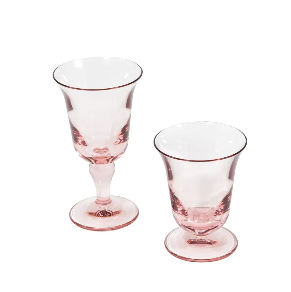 Acrylic Flared Light Rose Water Glass - 1 Water Glass