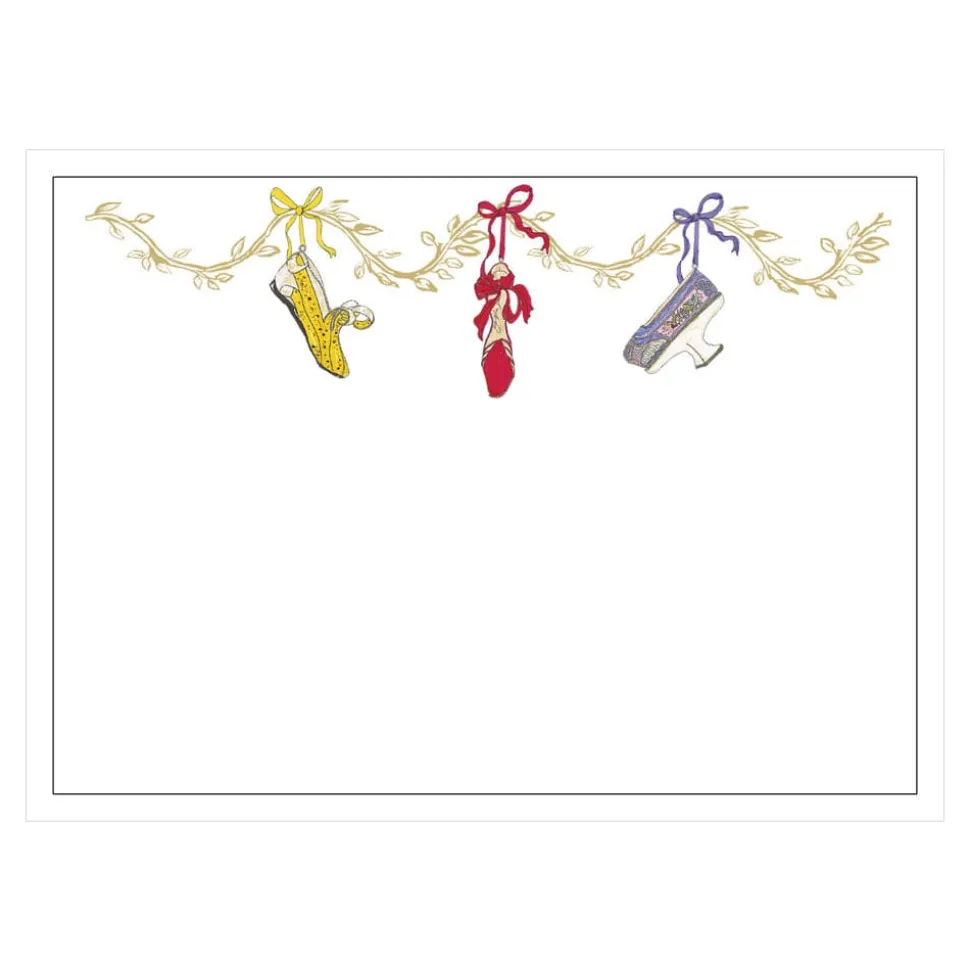A History Of Shoes Foil Correspondence Cards - 12 Per Package