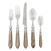 Aladdin Brilliant Taupe Five-Piece Place setting