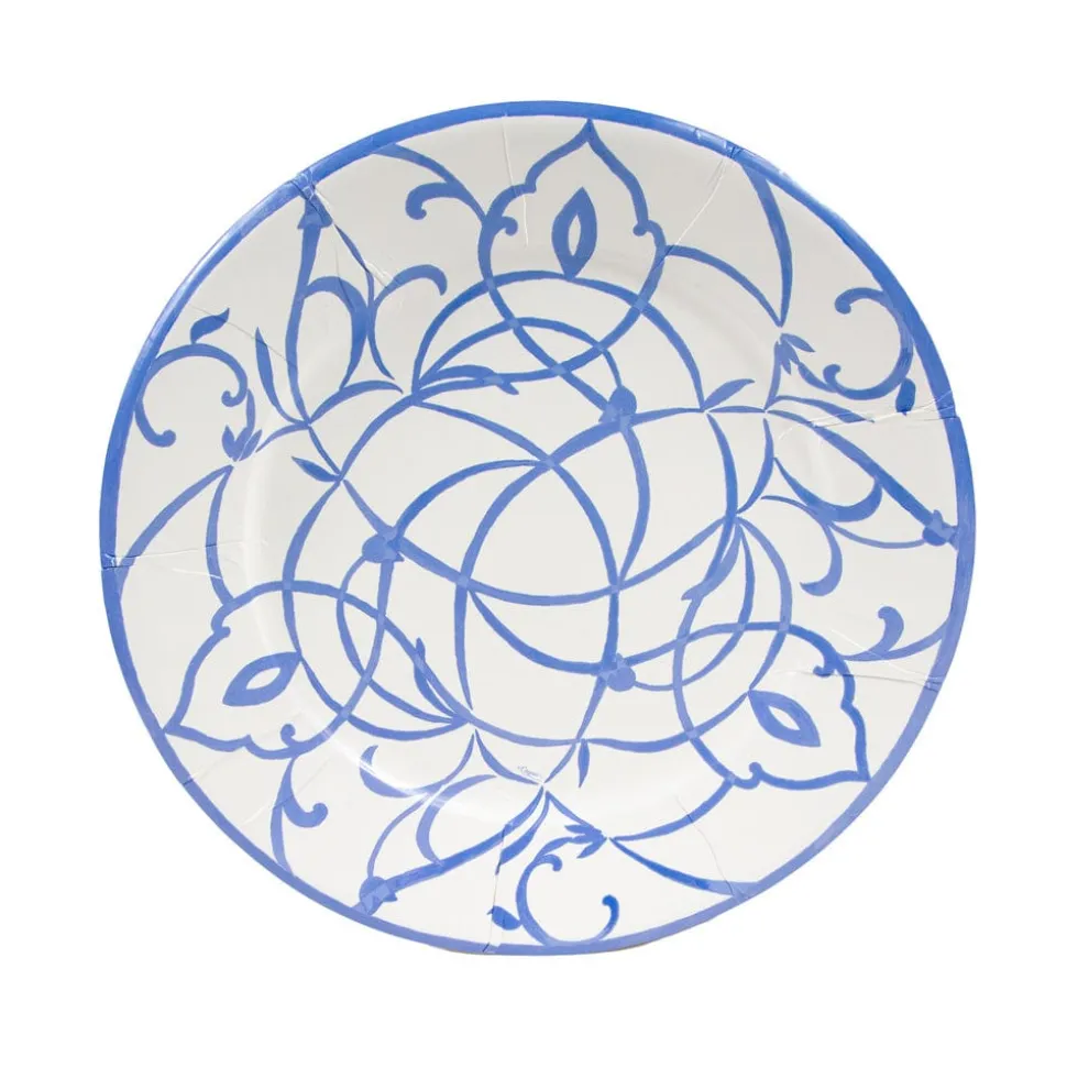 Algarve Ceramic Blue Dinner Plates - 8 Per Package
