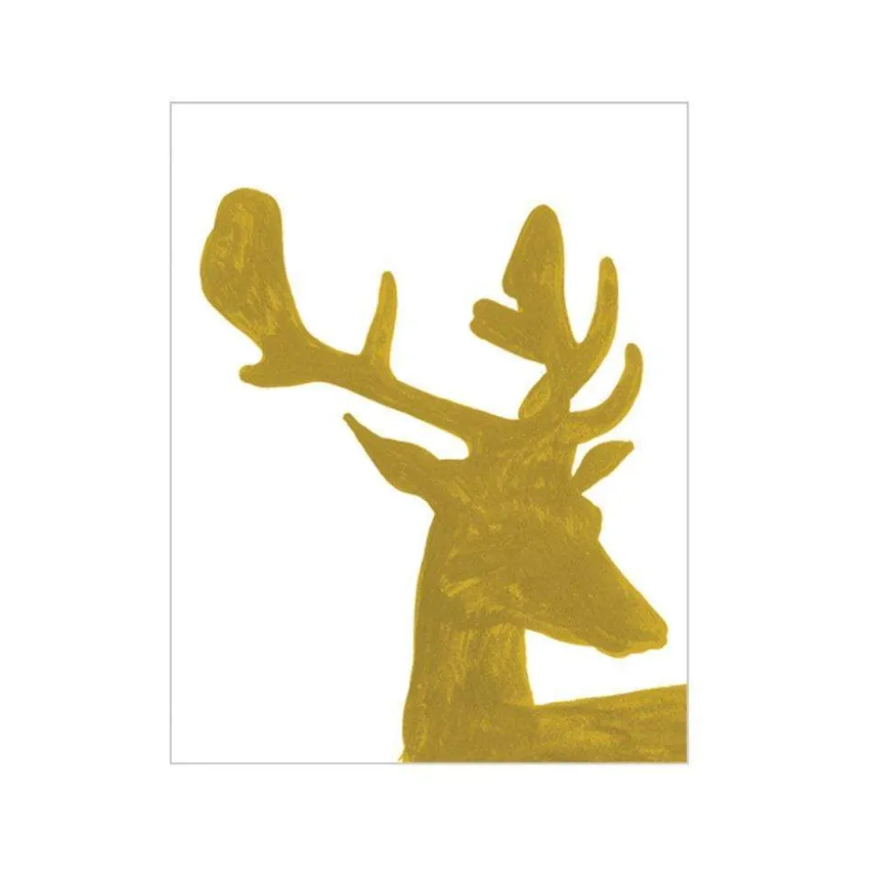 Alpine Stag Gift Enclosure Cards - 4 Mini Cards & 4 Envelopes
