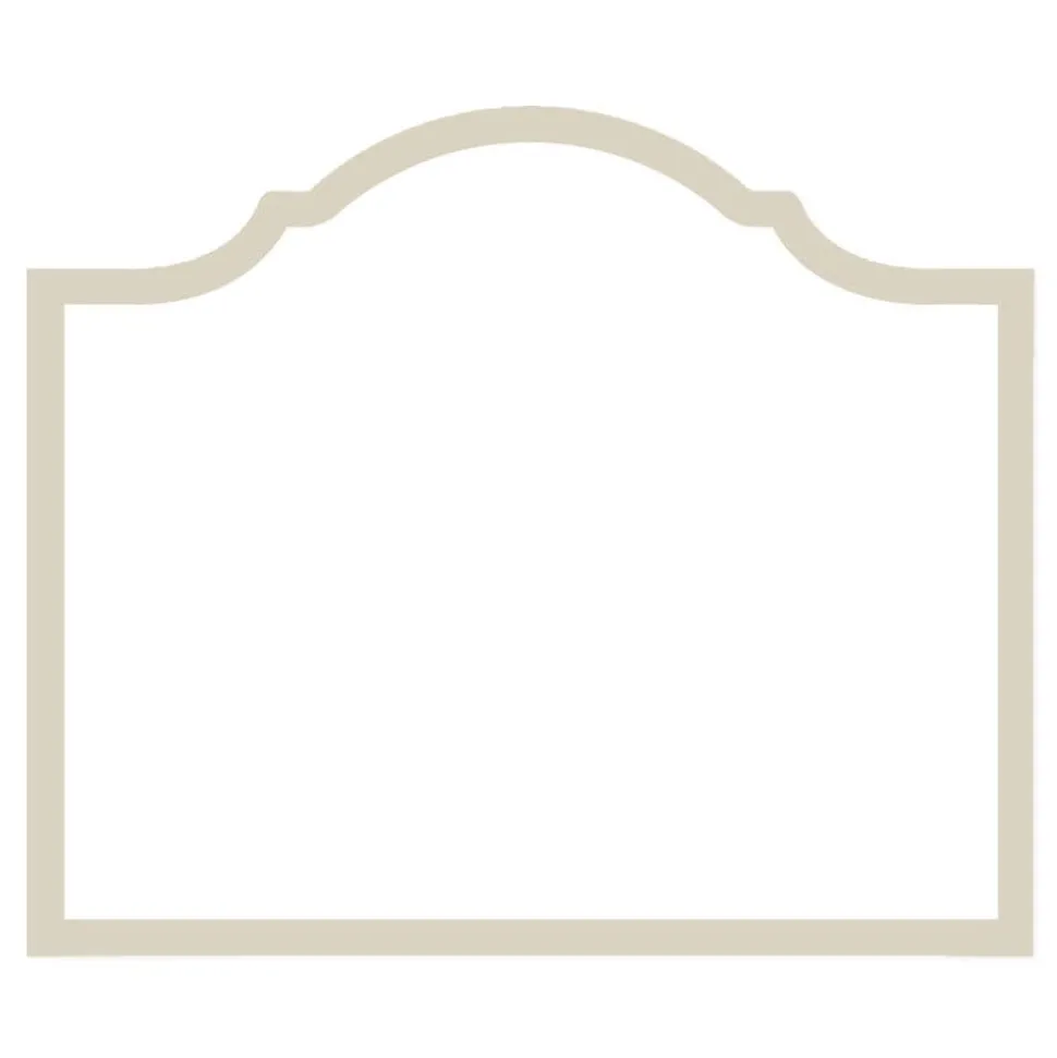 Arch Die-Cut Place Cards in Flax - 8 Per Package
