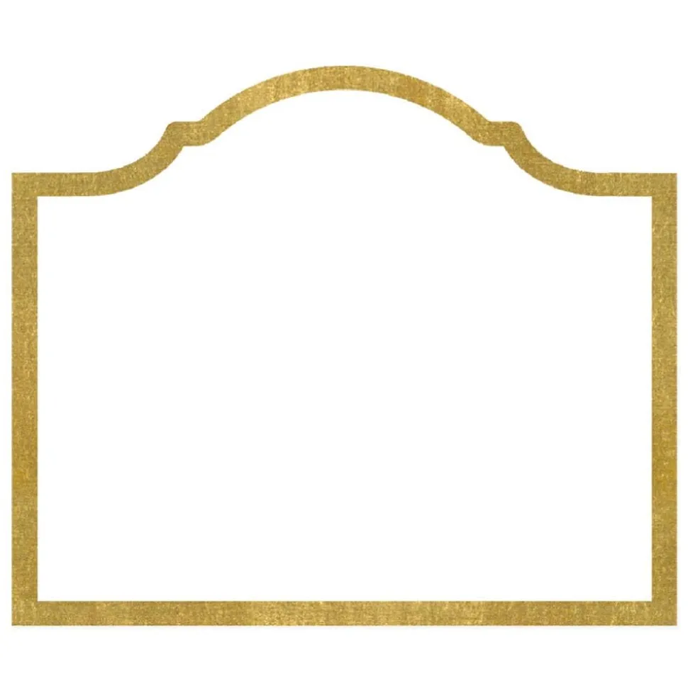 Arch Die-Cut Place Cards in Gold Foil - 8 Per Package