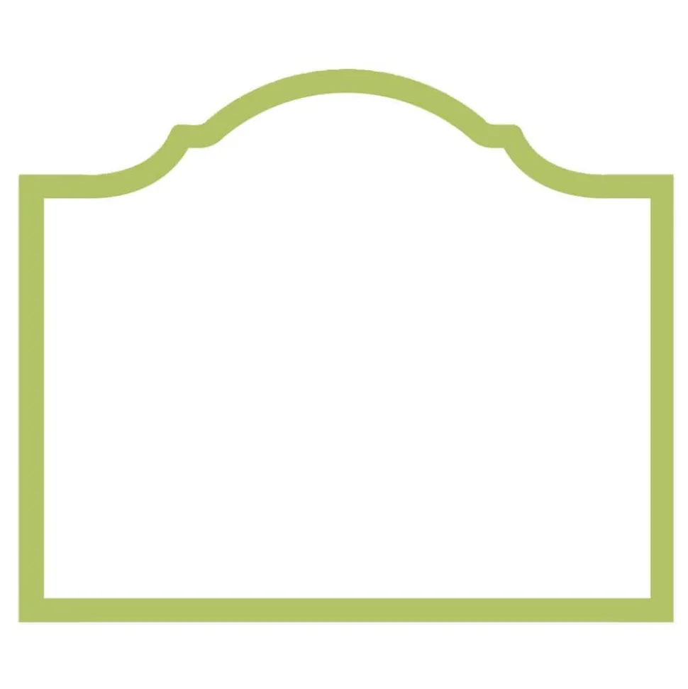 Arch Die-Cut Place Cards in Moss Green - 8 Per Package