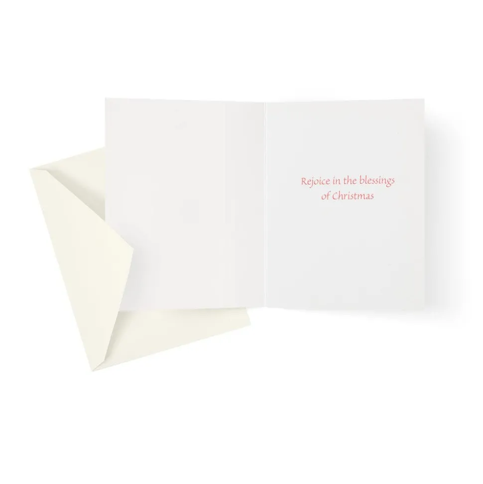 Baby In Manger Petite Boxed Christmas Cards - includes 15 cards & envelopes