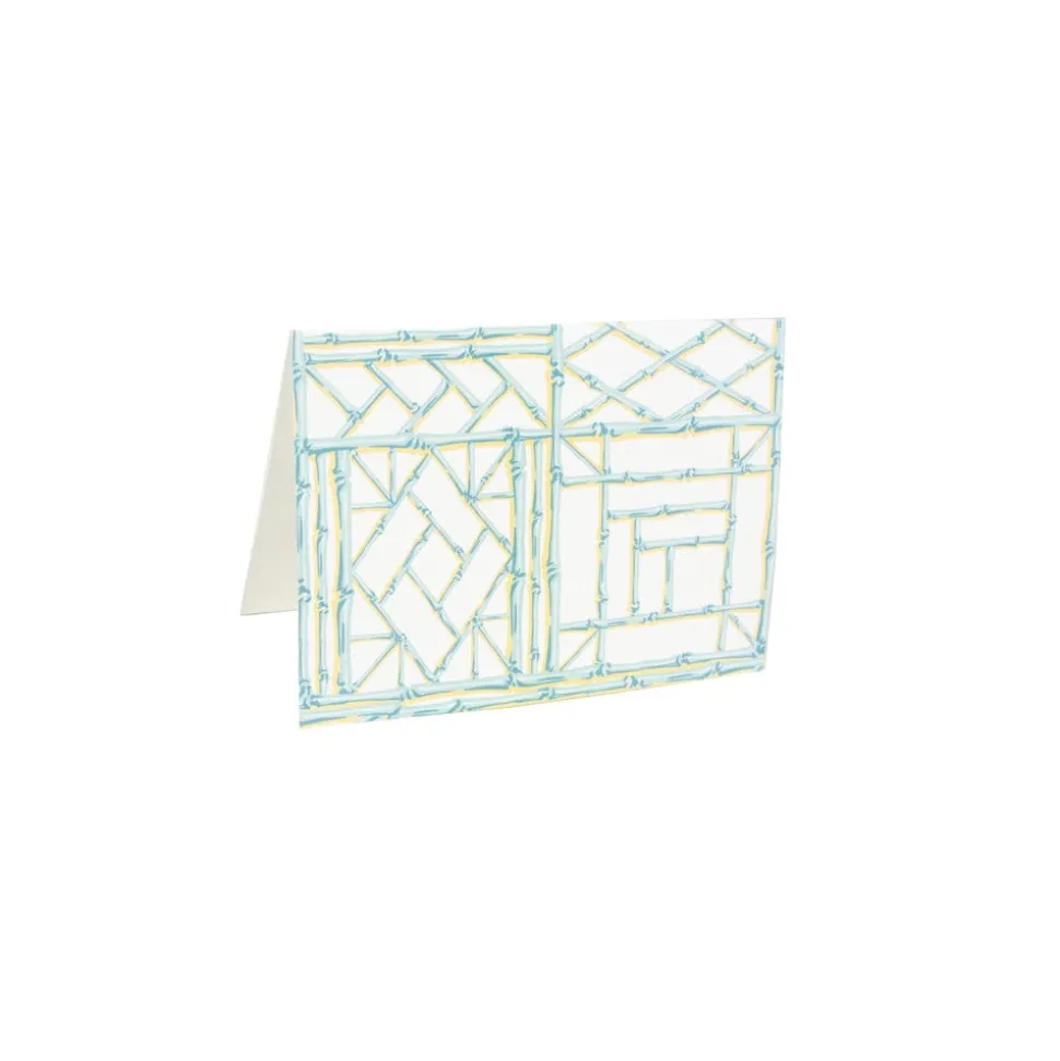 Bamboo Screen Boxed Note Cards - 8 Cards and 8 Envelopes per Package