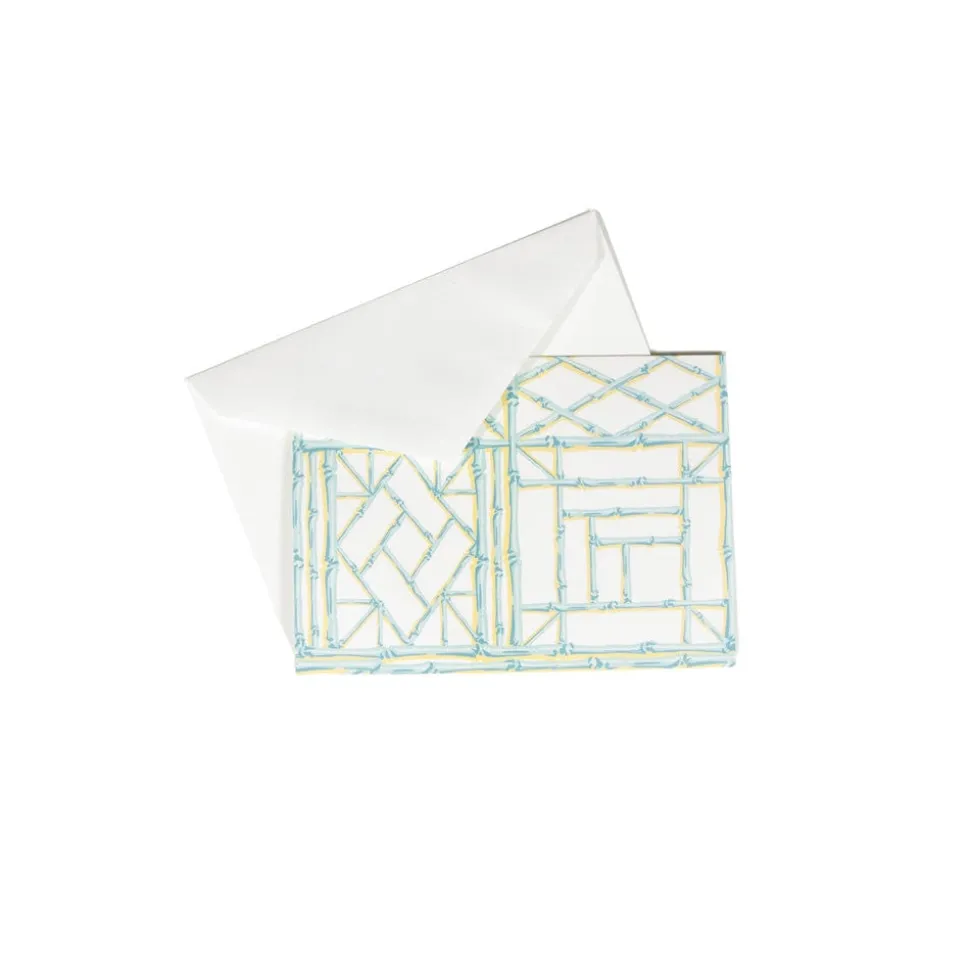 Bamboo Screen Boxed Note Cards - 8 Cards and 8 Envelopes per Package