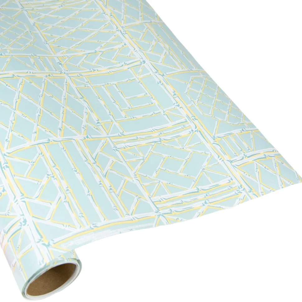 Bamboo Screen in Robin's Egg Gift Wrap - 1 Continuous Roll of Wrapping Paper