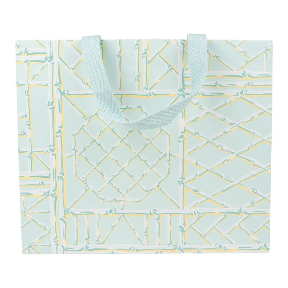 Bamboo Screen in Robin's Egg Large Gift Bags - One Gift Bag Included