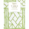 Bamboo Screen Moss Green Paper Linen Table Covers - 1 Each