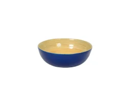 Bamboo Small Salad Bowl in Blue - 1 each
