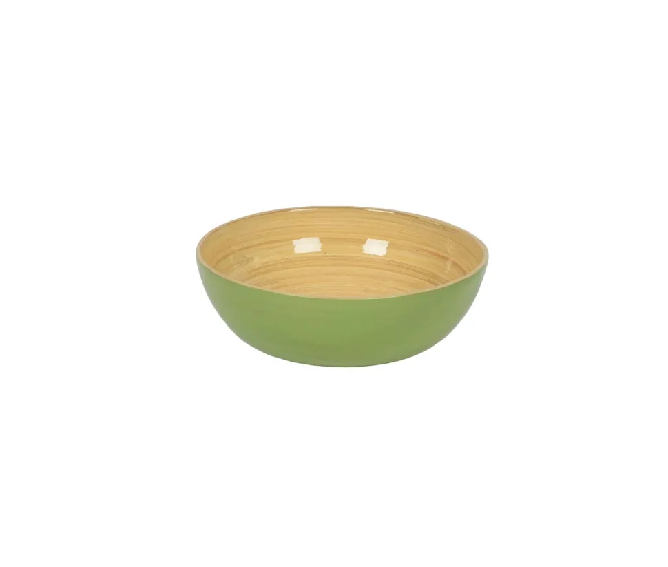 Bamboo Small Salad Bowl in Pastel Green - 1 each