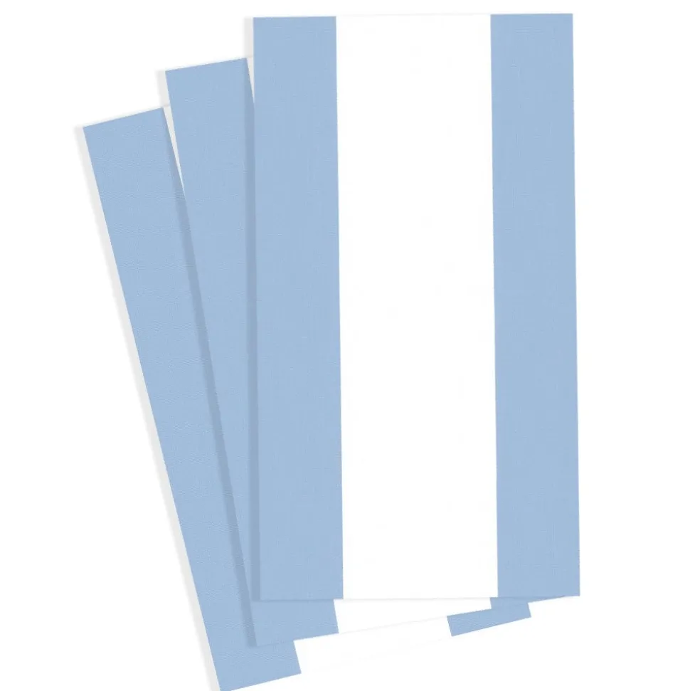 Bandol Stripe Light Blue Guest Towel - package of 15