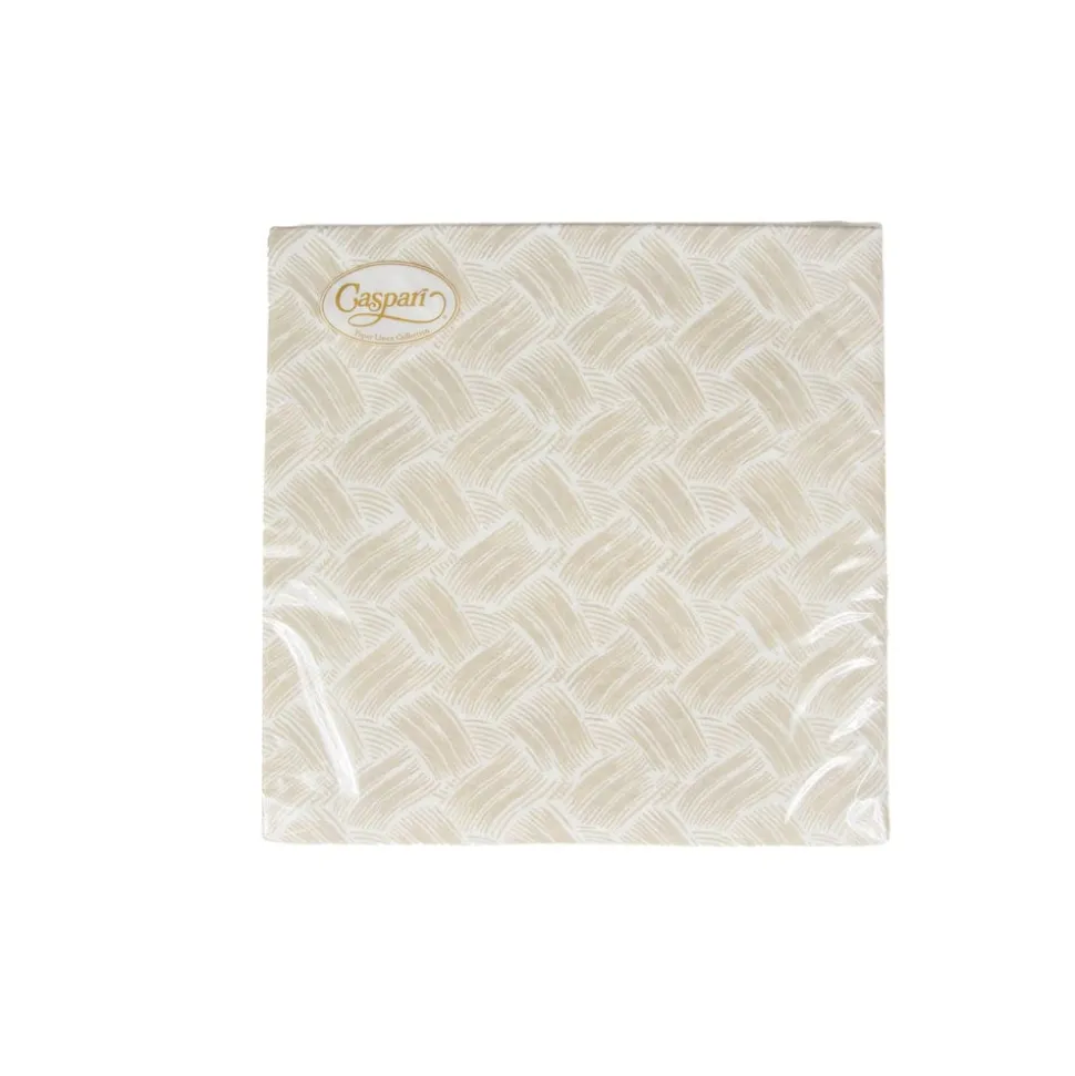 Basketry Flax Paper Linen Dinner Napkins - 12 Per Package