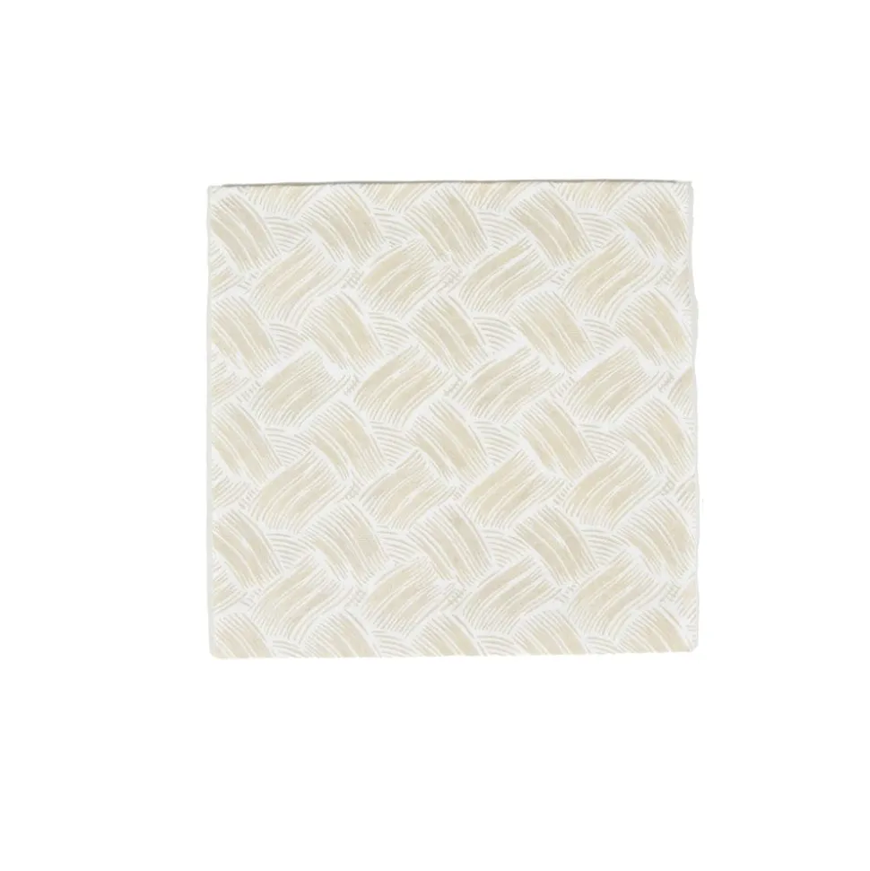 Basketry Flax Paper Linen Luncheon Napkins - 15 Per Package