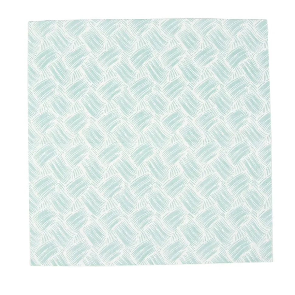 Basketry Mist Paper Linen Cocktail Napkins - 15 Per Package