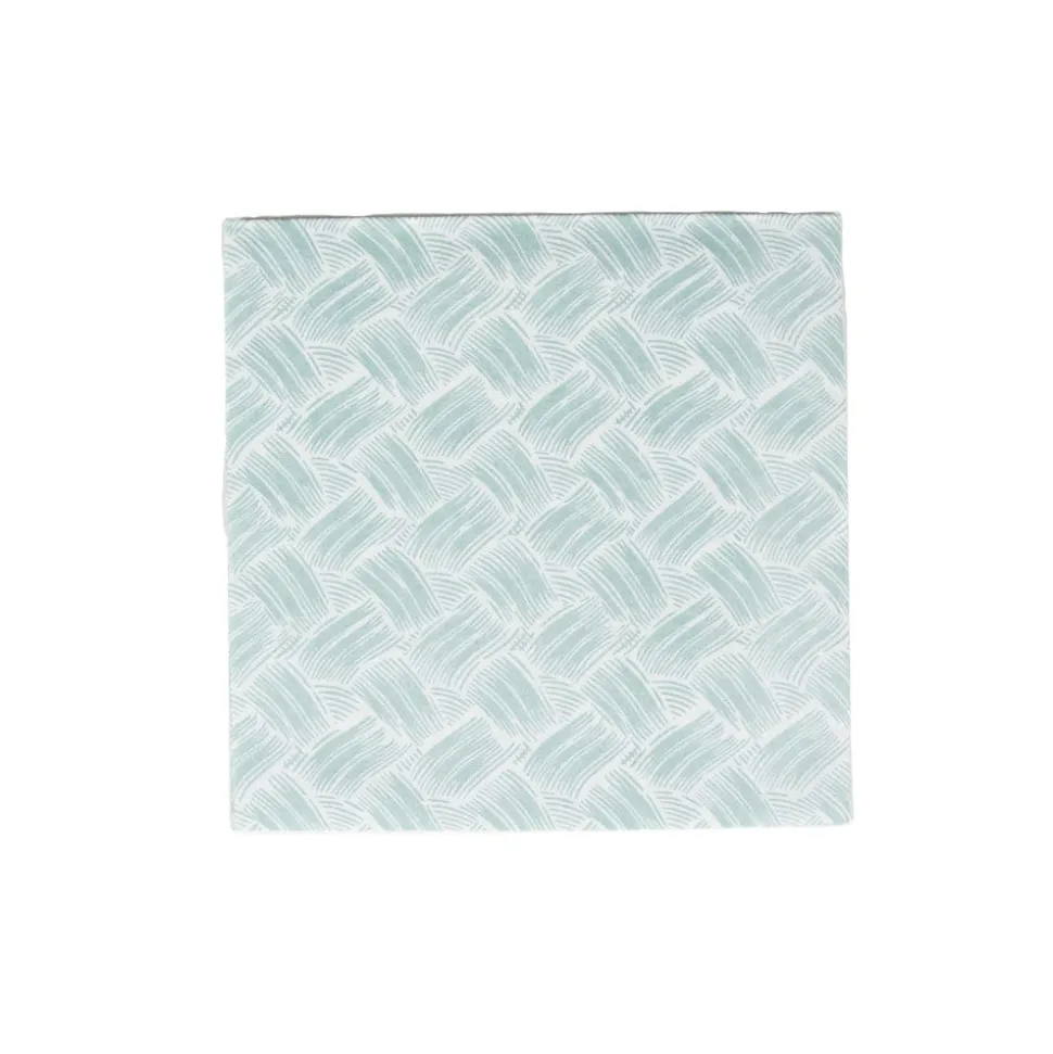 Basketry Mist Paper Linen Dinner Napkins - 12 Per Package