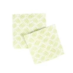 Basketry Moss Green Paper Linen Cocktail Napkins - 15 Per Package