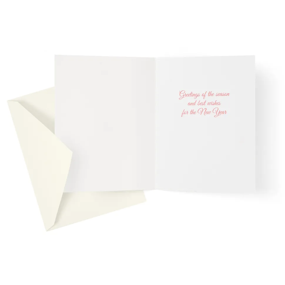Birds on Holly Branch Classic Boxed Christmas Cards - includes 15 cards & envelopes
