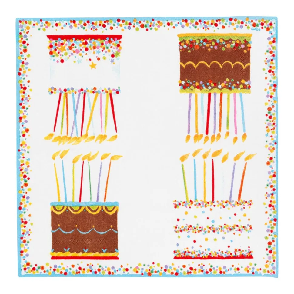 Birthday Cake Cocktail Napkins - 20 Per Package