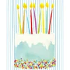Birthday Cake Enclosure Cards & Envelopes - 4 Mini Cards & 4 Envelopes