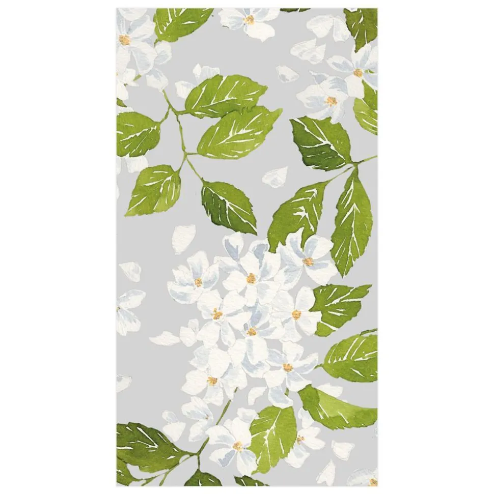 Blanc De Blancs Paper Guest Towel Napkins in Grey - 15 Per Package