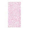 Block Print Leaves Cotton Dinner Napkins in Fuchsia & White - Set of 4, Three Sets
