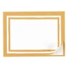 Border Stripe Self-Adhesive Labels in Gold - 12 Per Package