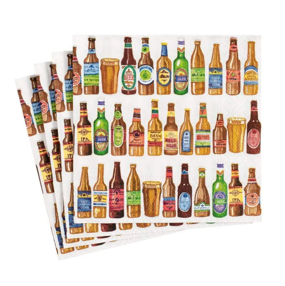 99 Bottles Boxed Paper Cocktail Napkins - 40 Per Box