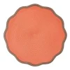 Braided Scallop Harvest Border Placemat in Terracotta - 1 Each