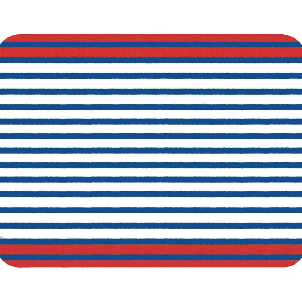 Breton Stripe Paper Placemats in Blue - 12 Per Package,