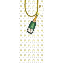 Bubbly Wine & Bottle Gift Bag - 1 Each