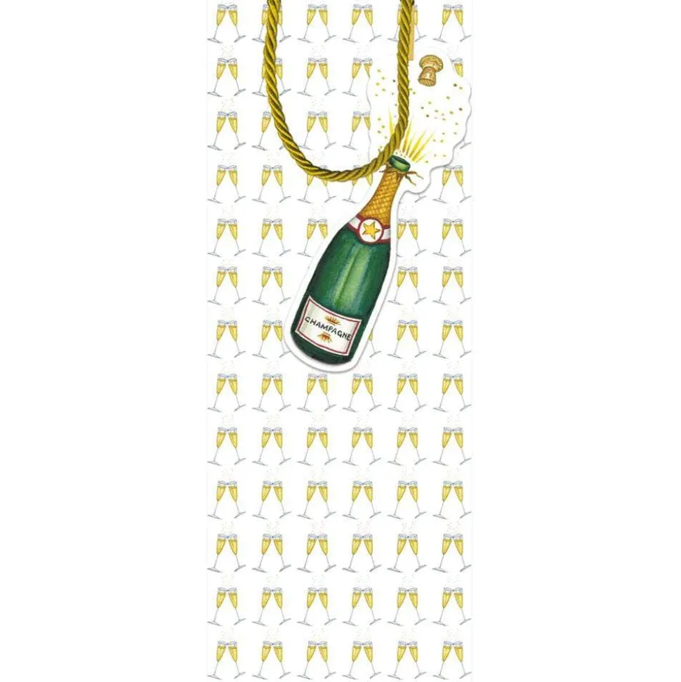 Bubbly Wine & Bottle Gift Bag - 1 Each