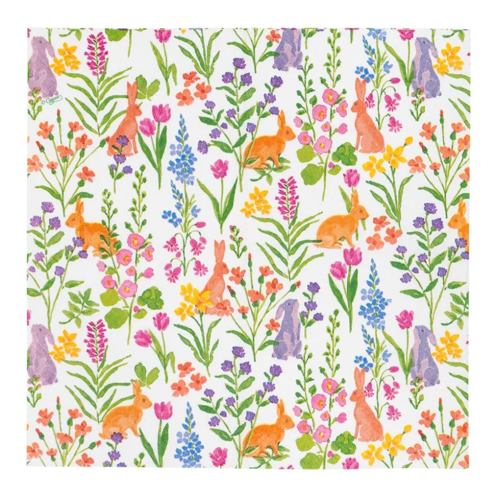 Bunny Field Cocktail Napkins - 20 Per Package