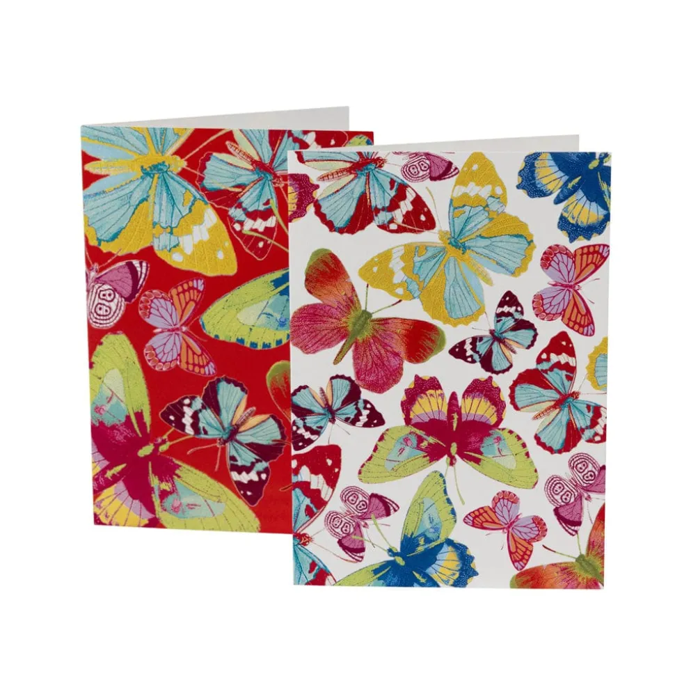Butterflies Assorted Boxed Note Cards - 8 Note Cards & 8 Envelopes