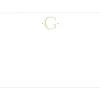 Caspari Antique Plain Letter G Foil Correspondence Cards - 12 Cards and Envelopes