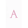 Caspari Antique Plain Single Initial Personalized Guest Towel Napkins