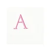 Caspari Antique Plain Single Initial Personalized Cocktail Napkins