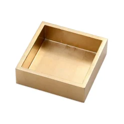 Cheers Cocktail Napkins & Gold Lacquer Holder Gift Set