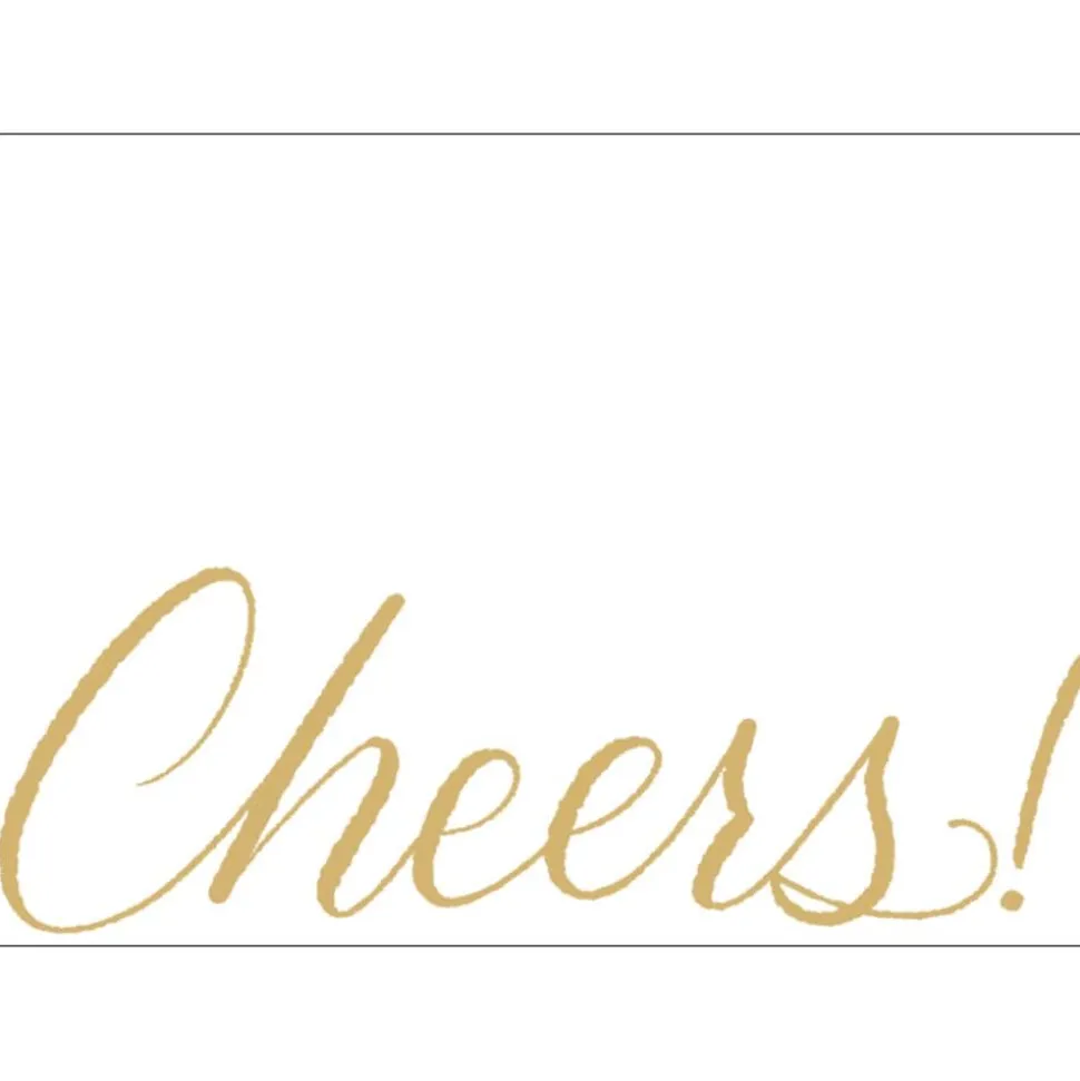 Cheers Self-Adhesive Labels - 12 Per Package