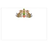 Cheetahs And Topiary Correspondence Cards - 12 Per Package