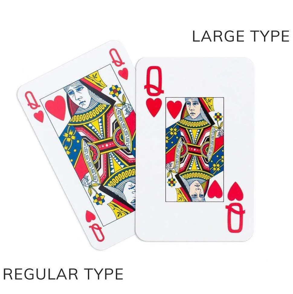 Chinese Wallpaper Bridge Gift Set in Blue - 2 Playing Card Decks & 2 Score Pads