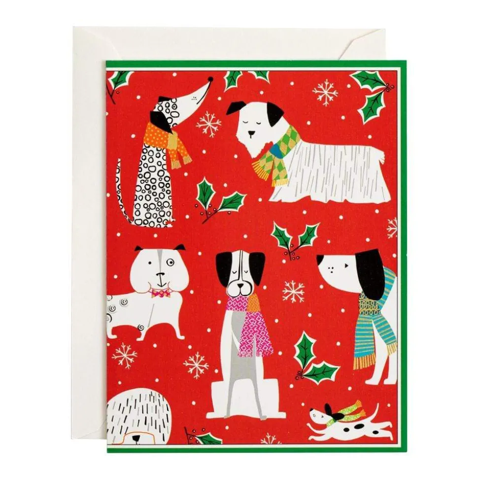 Christmas Canines Classic Boxed Christmas Cards - includes 15 cards & envelopes