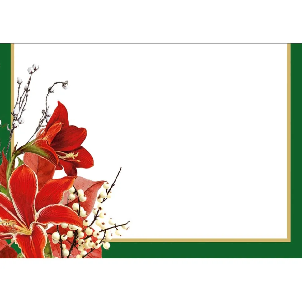 Christmas Garden Foil Place Cards - 8 Per Package