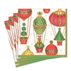 Christmas in the Air Paper Luncheon Napkins - 20 Per Package