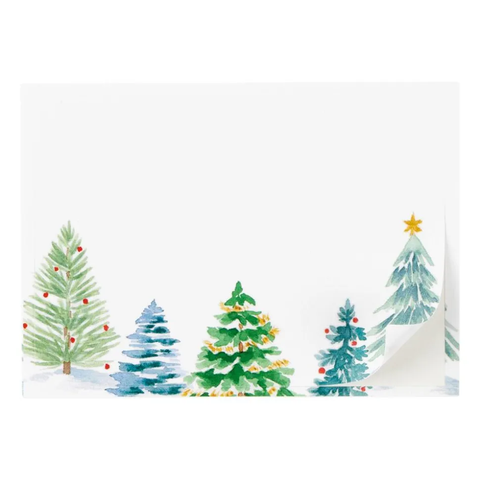 Christmas Trees Self-Adhesive Labels - 12 Per Package