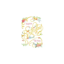 Classic Birthday - Set Of Six Greeting Cards And Envelopes
