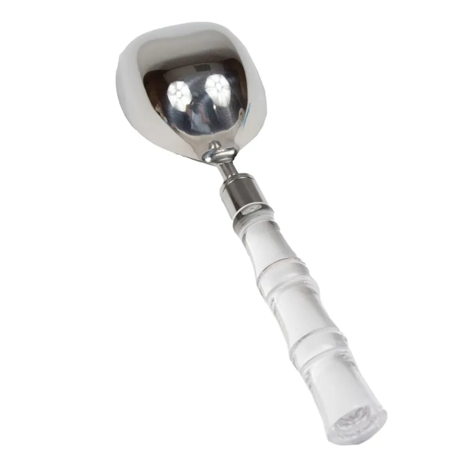 Clear Bamboo Handle Scoop
