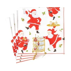 Cocktails with Santas Paper Cocktail Napkins - 20 Per Package