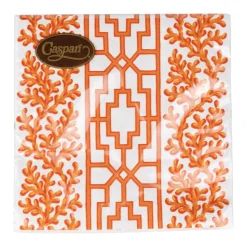 Coral And Trellis Coral Luncheon Napkins - 20 Per Package